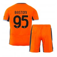 Inter Milan Alessandro Bastoni #95 3rd trikot Kinder 2023-24 Kurzarm (+ Kurze Hosen)